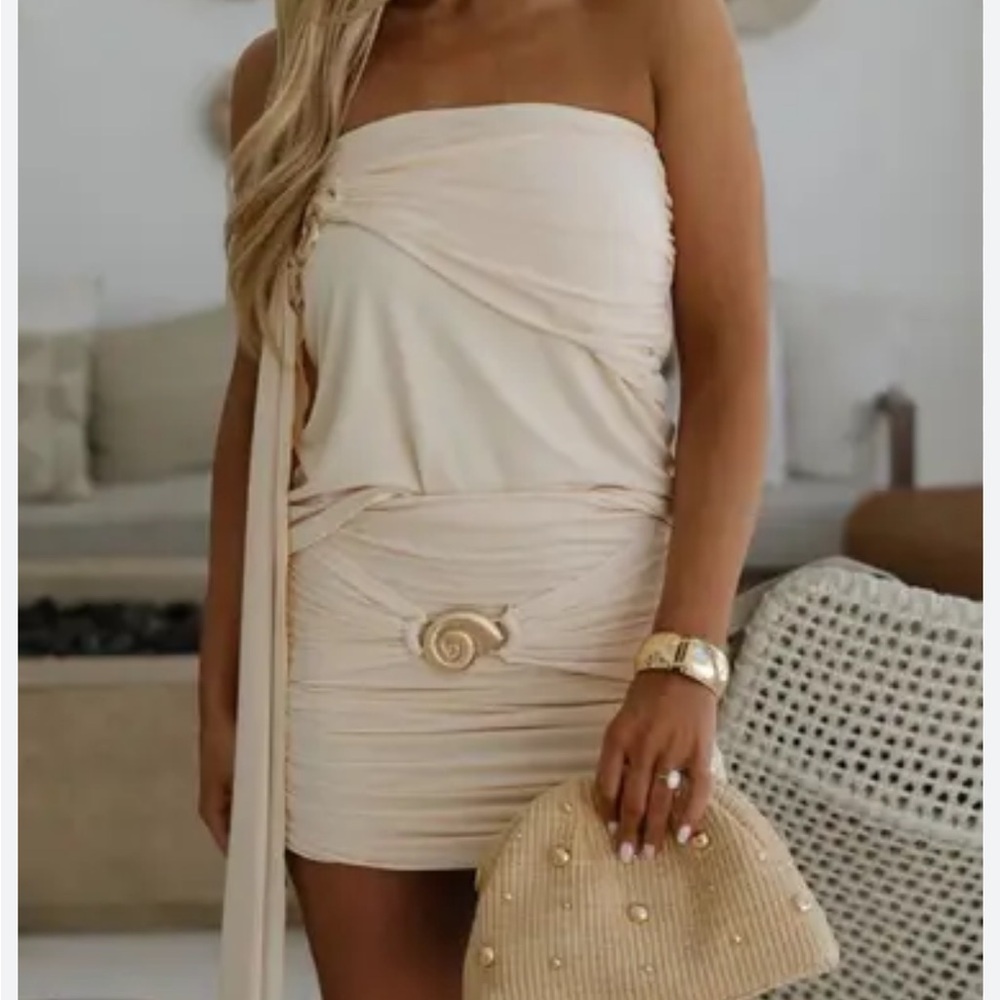 Oak mini skirt set - light butter yellow